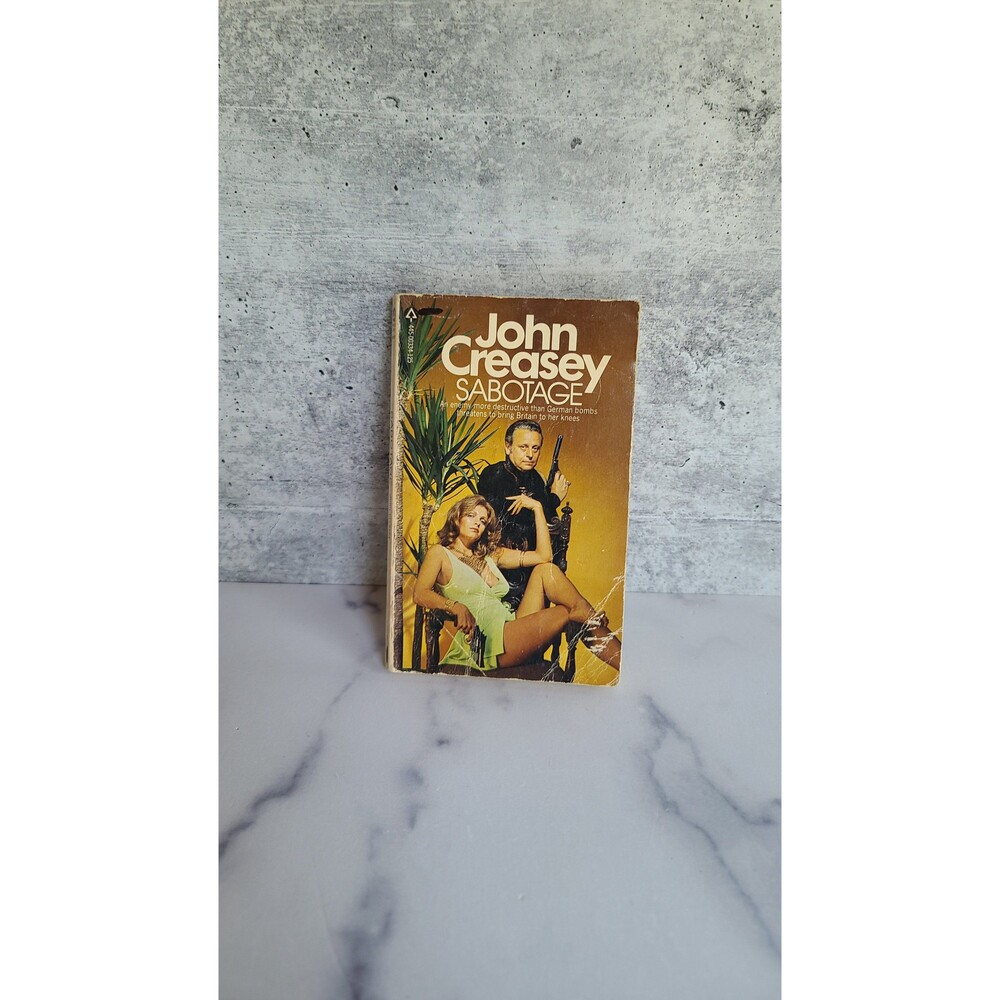 Sabotage by John Creasey, 1976 Vintage Paperback
